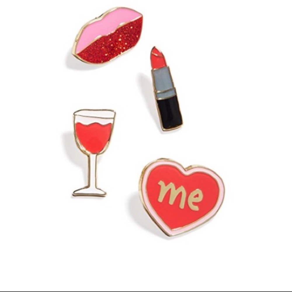 Twelve NYC Celebrate Shop 4-Pc. Red Pin Collection